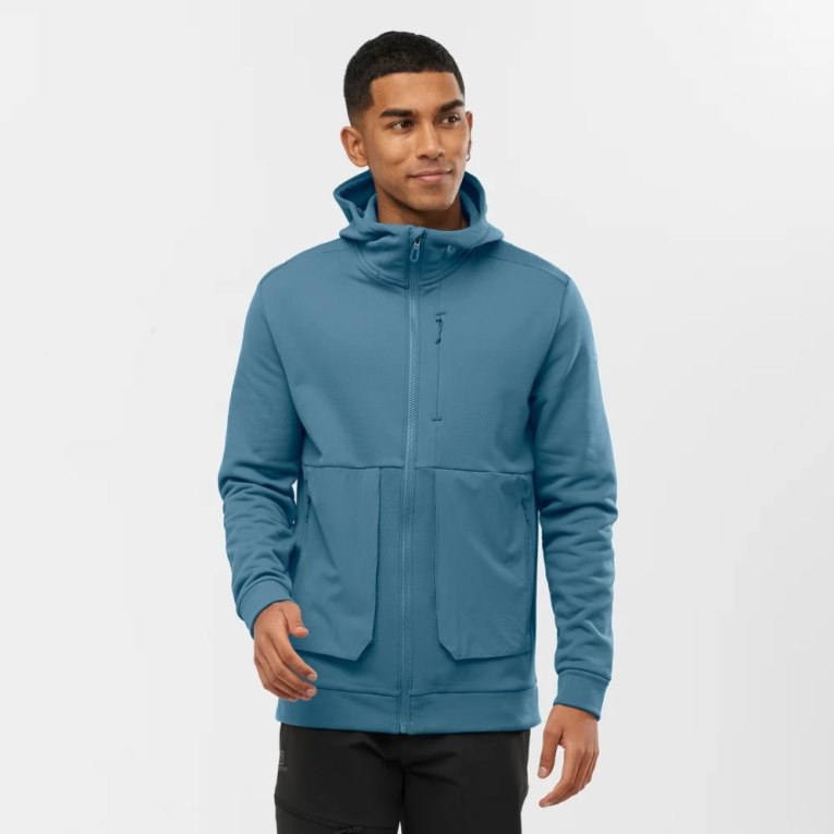 Pánské Bundy Salomon Essential Warm Fleece Blankyt | CZ 79FQANU